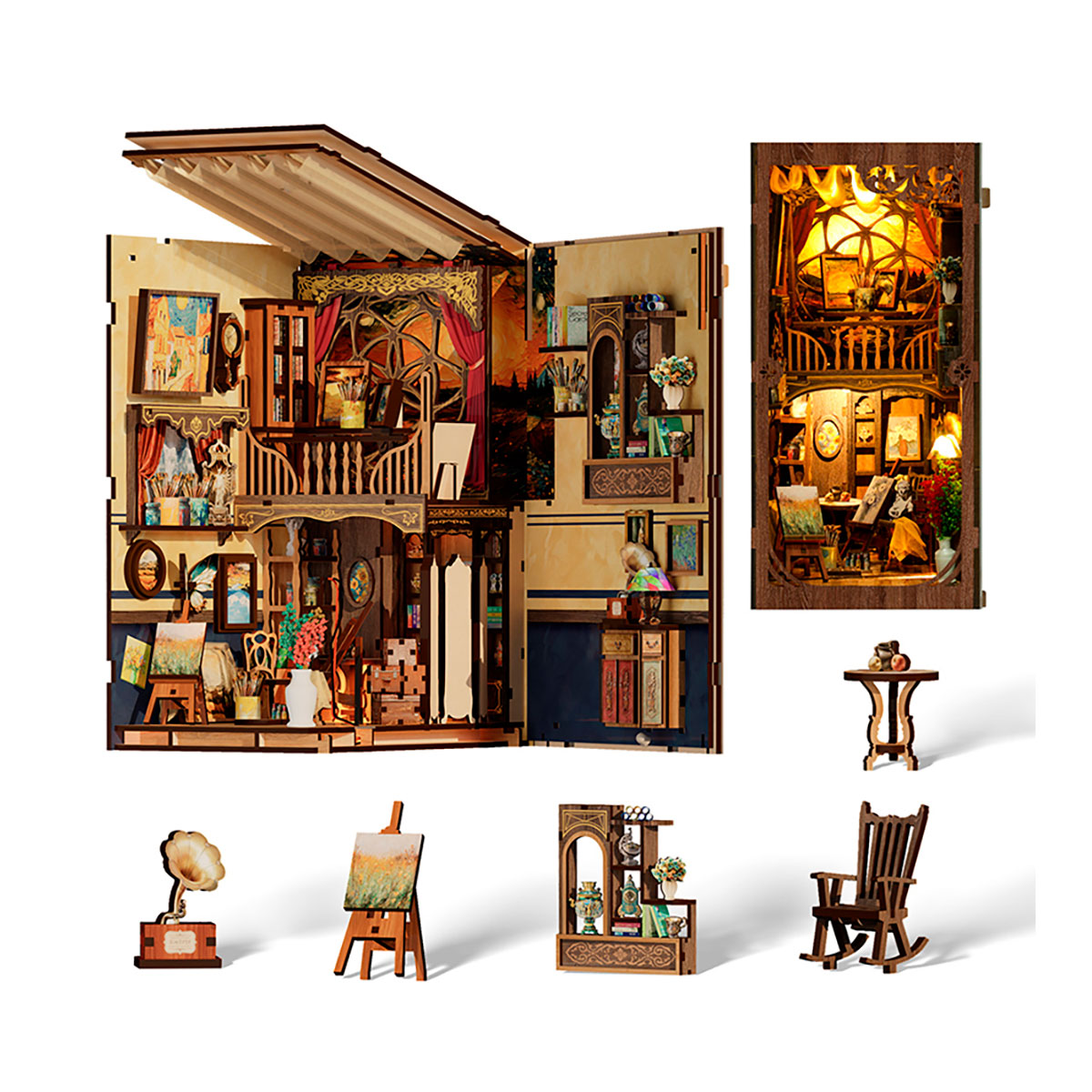 Diorama mit Puzzle, Van Gogh