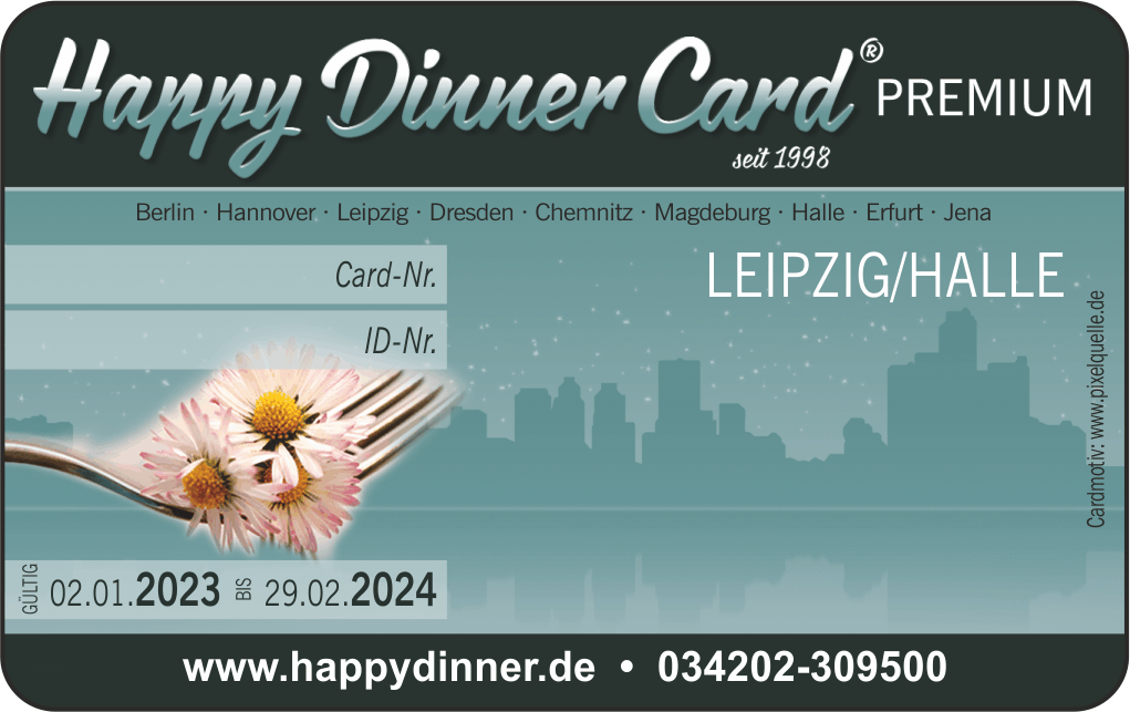 Happy Dinner Card - Region Halle/Leipzig