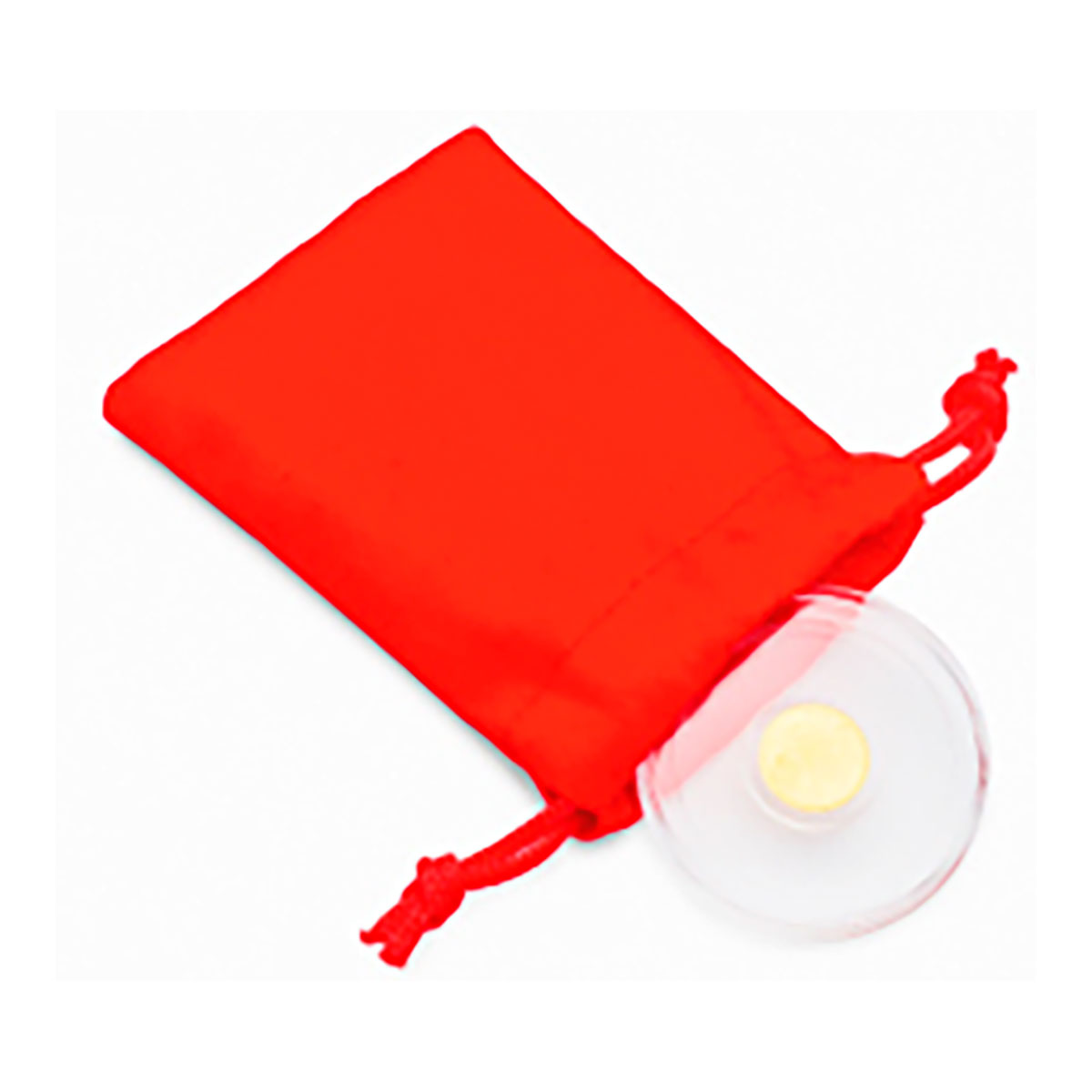 Goldmünze Weihnachtsengel, im Samtsäckchen  Goldmünze Weihnachtsengel, im Samtsäckchen